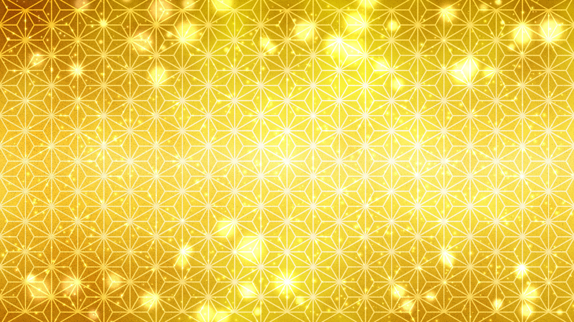 和柄-麻の葉文様（金）
